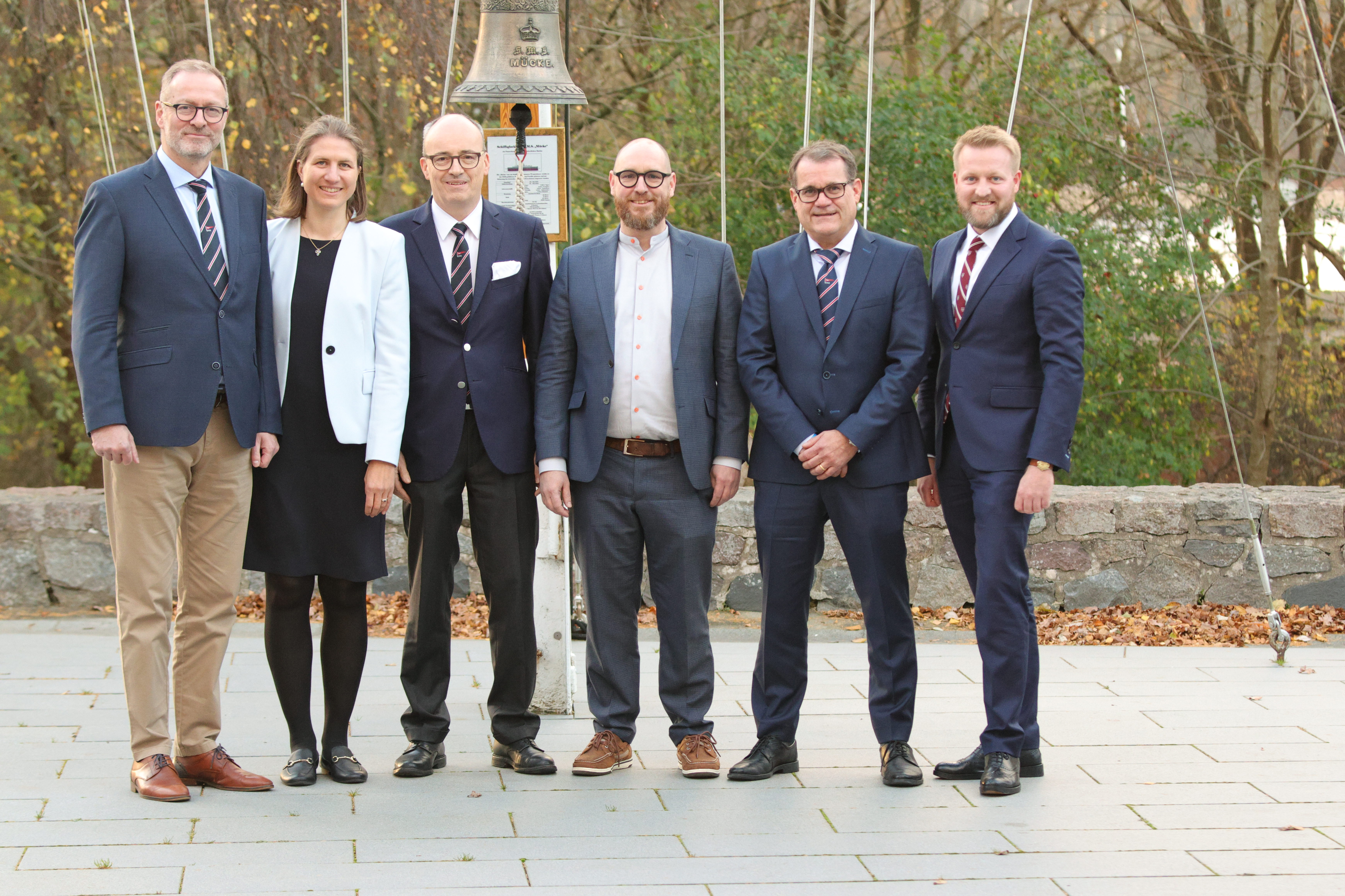 v.l.n.r.: Müller, Otting, Forst, Göritz, Dr. Rutjes, Valentin